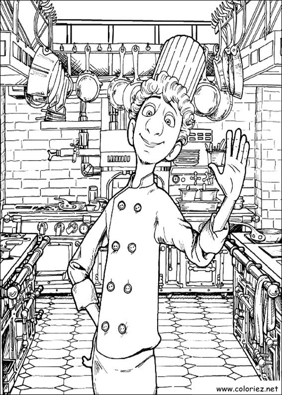 Coloriage de Ratatouille à imprimer
