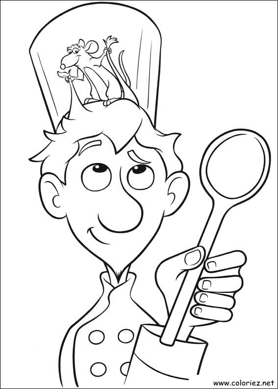 Coloriage de Ratatouille à imprimer