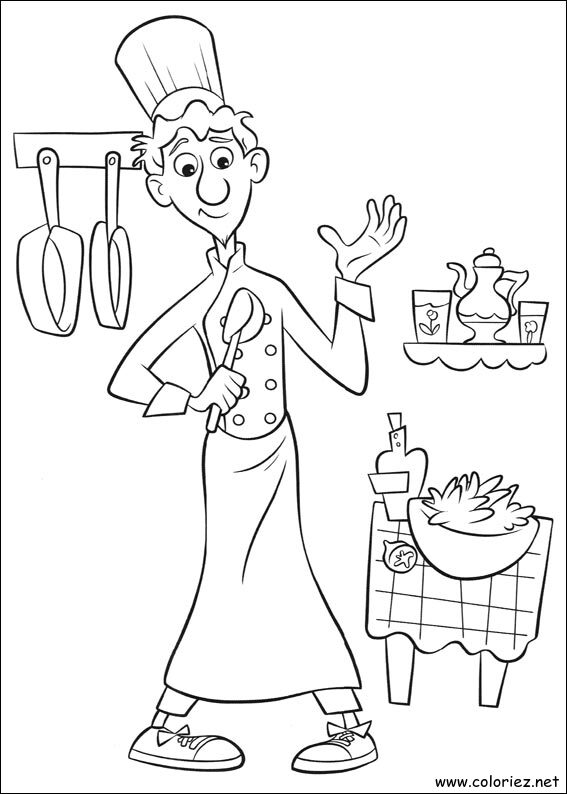 Coloriage de Ratatouille à imprimer