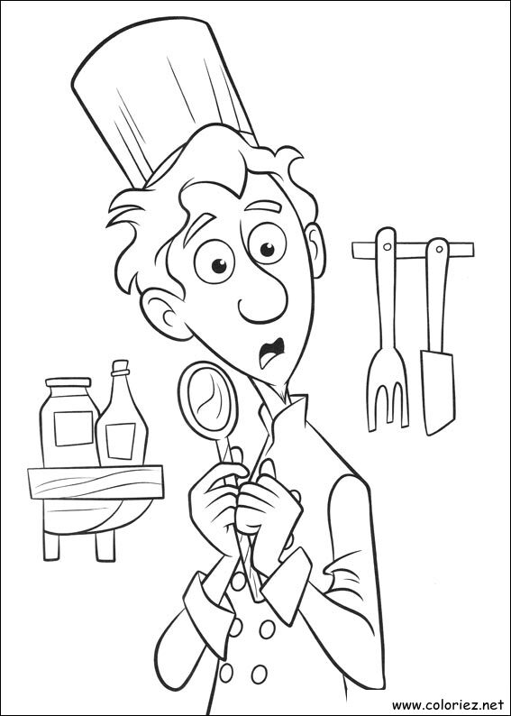 Coloriage de Ratatouille à imprimer