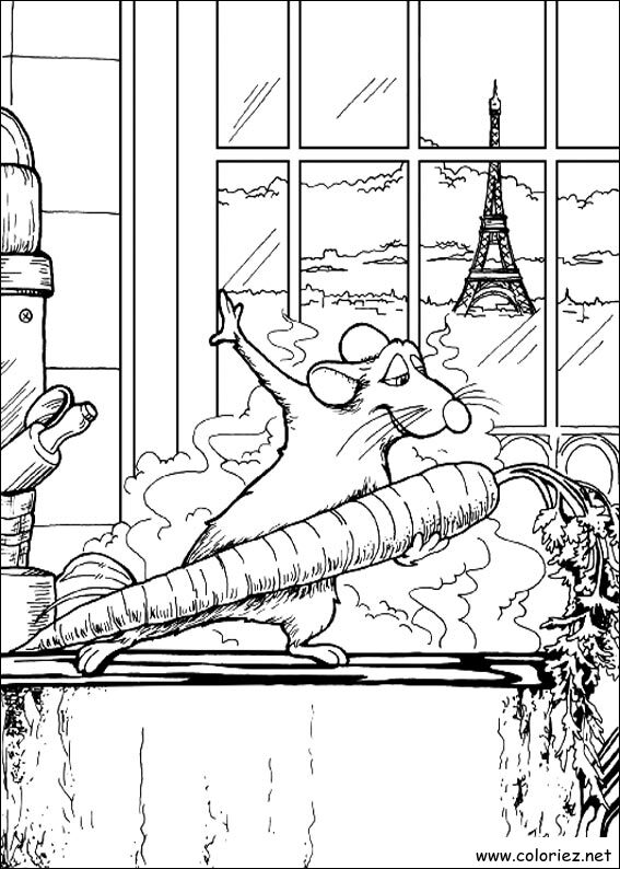 Coloriage de Ratatouille à imprimer
