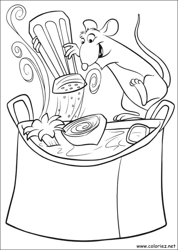 Coloriage de Ratatouille à imprimer