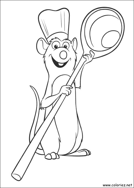 Coloriage de Ratatouille à imprimer