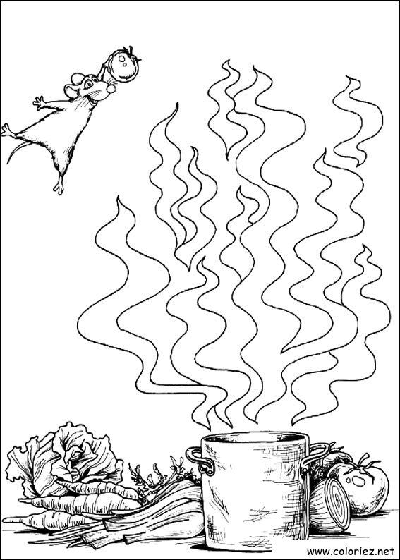 Coloriage de Ratatouille à imprimer