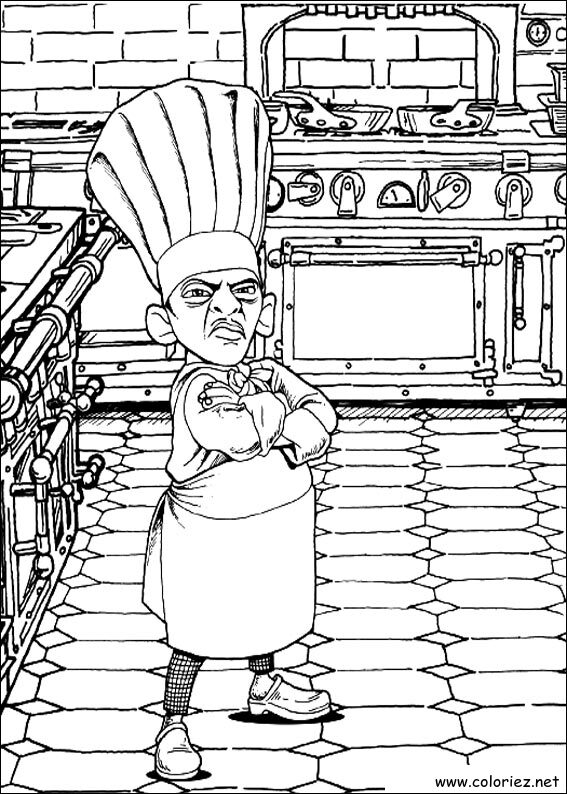 Coloriage de Ratatouille à imprimer