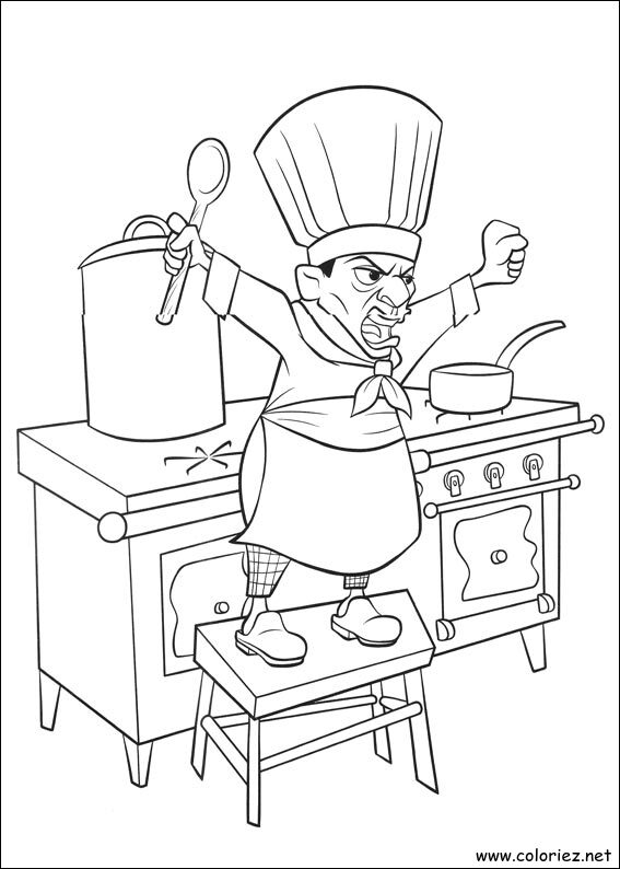 Coloriage de Ratatouille à imprimer