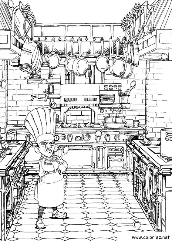 Coloriage de Ratatouille à imprimer