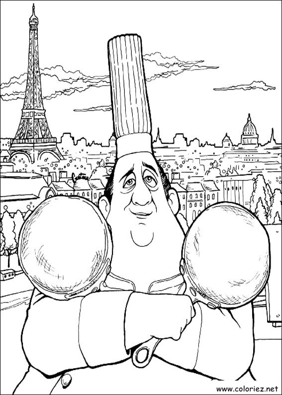 Coloriage de Ratatouille à imprimer