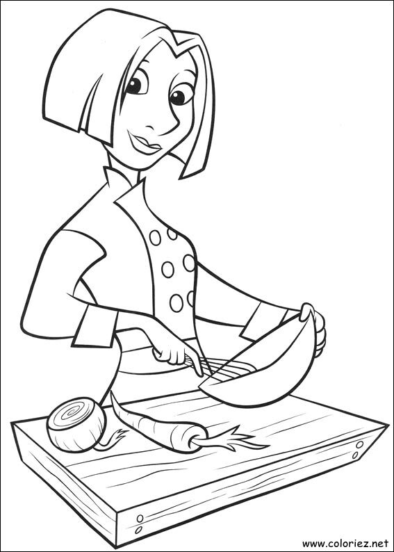 Coloriage de Ratatouille à imprimer