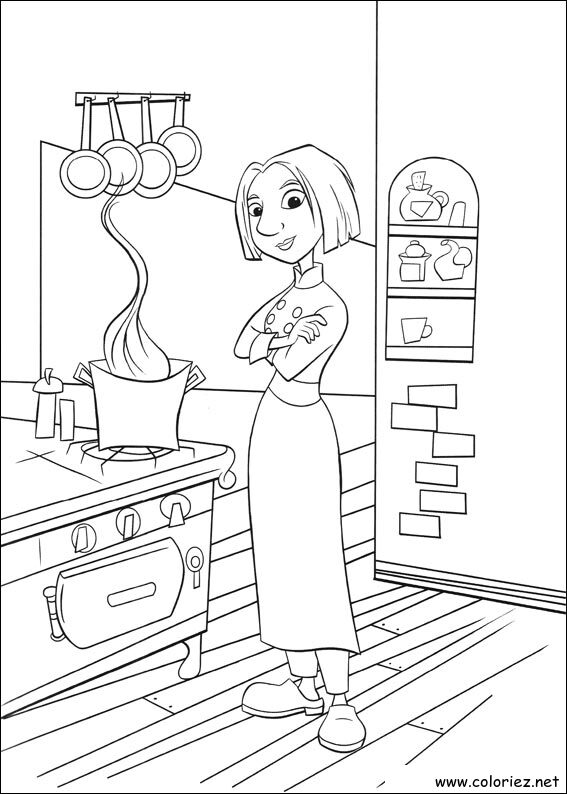 Coloriage de Ratatouille à imprimer