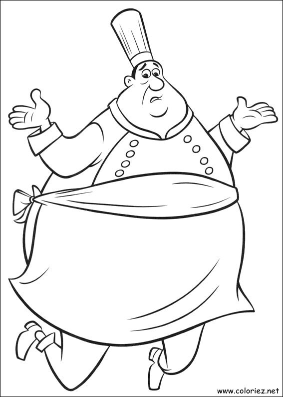 Coloriage de Ratatouille à imprimer