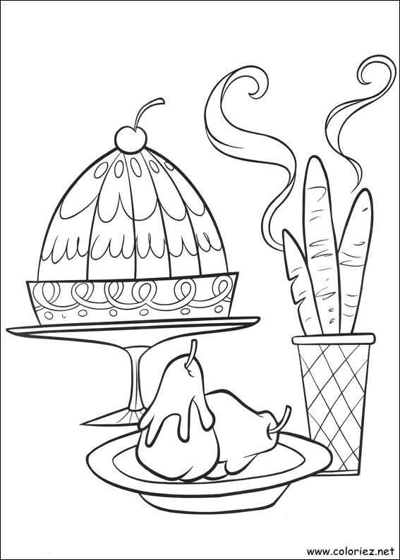 Coloriage de Ratatouille à imprimer