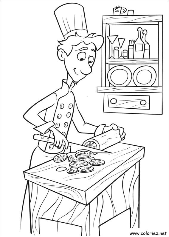 Coloriage de Ratatouille à imprimer