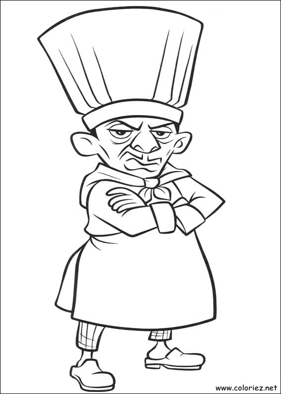 Coloriage de Ratatouille à imprimer