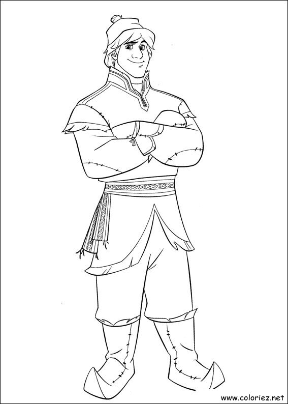 Coloriage de La reine des neiges à imprimer