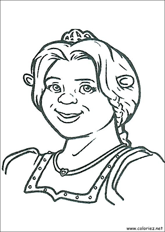 Coloriage de Shrek à imprimer !