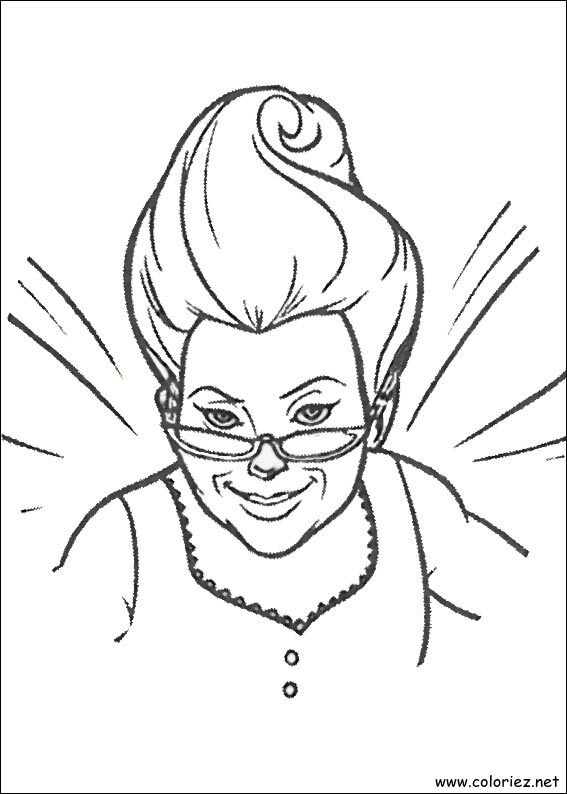 Coloriage de Shrek à imprimer !