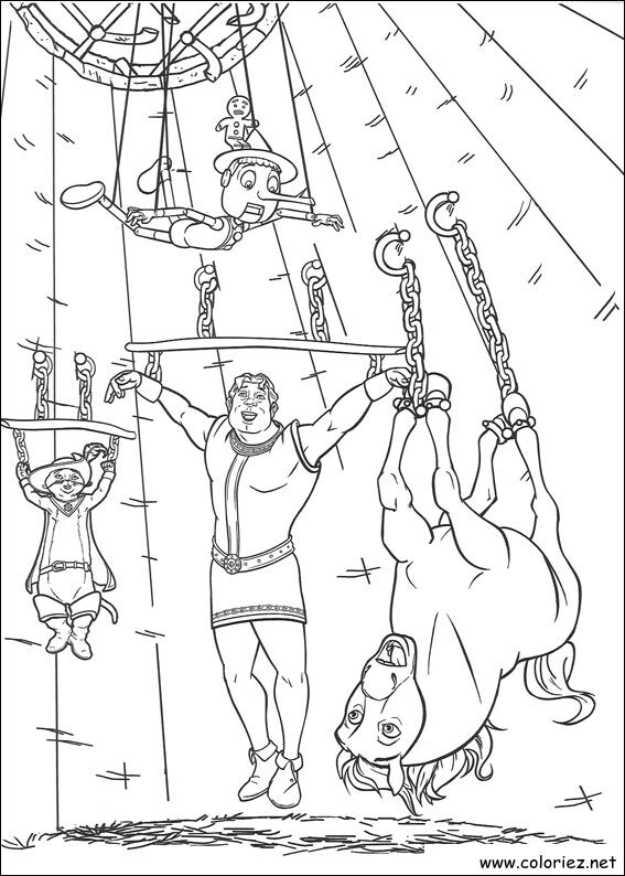 Coloriage de Shrek à imprimer !