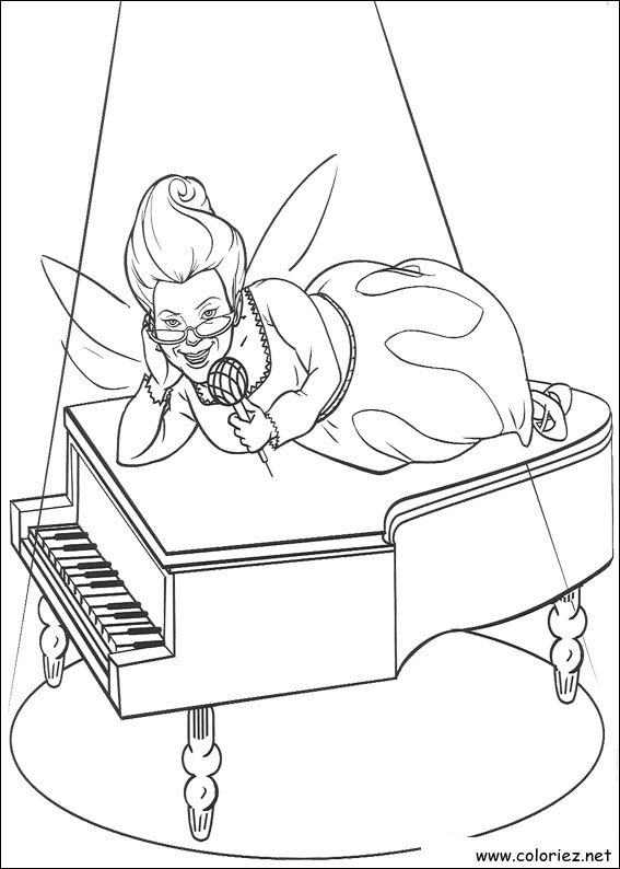 Coloriage de Shrek à imprimer !