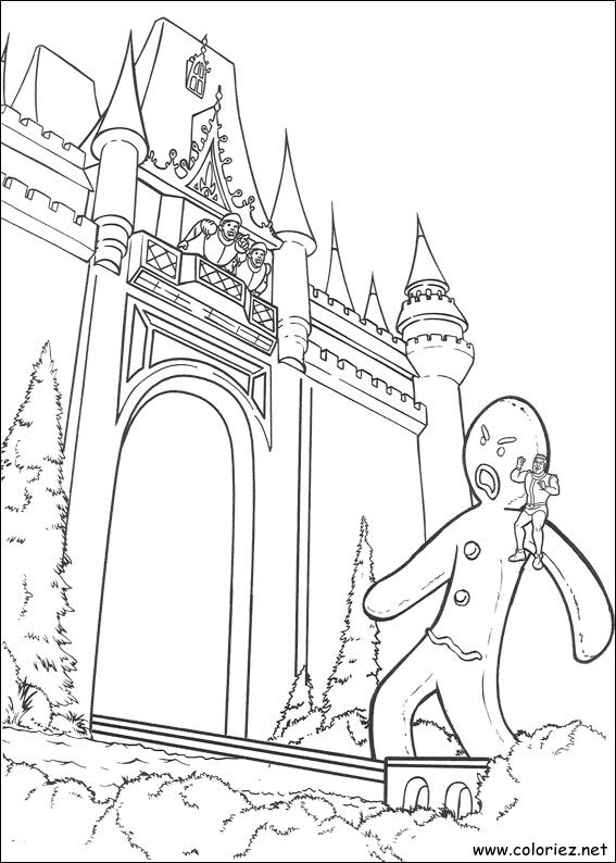 Coloriage de Shrek à imprimer !
