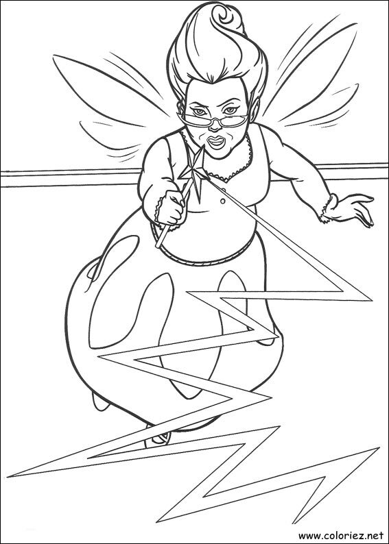 Coloriage de Shrek à imprimer !