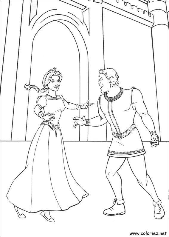 Coloriage de Shrek à imprimer !
