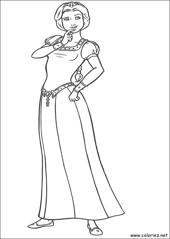 Coloriage de Shrek à imprimer !