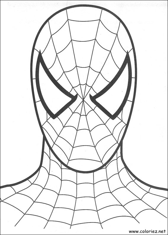 Coloriage de Spiderman à imprimer !