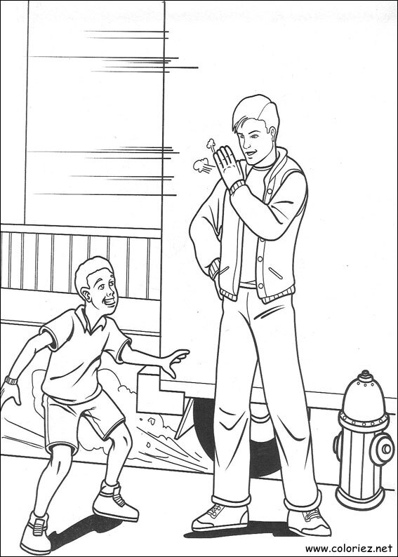 Coloriage de Spiderman à imprimer !