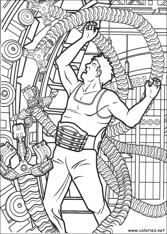 Coloriage de Spiderman à imprimer !