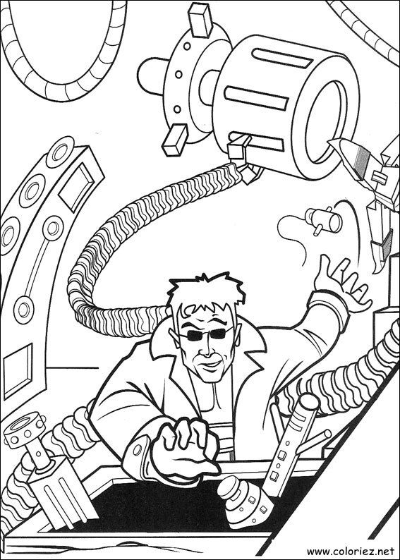 Coloriage de Spiderman à imprimer !