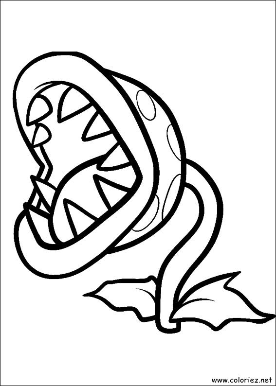Coloriage de Piranha à imprimer