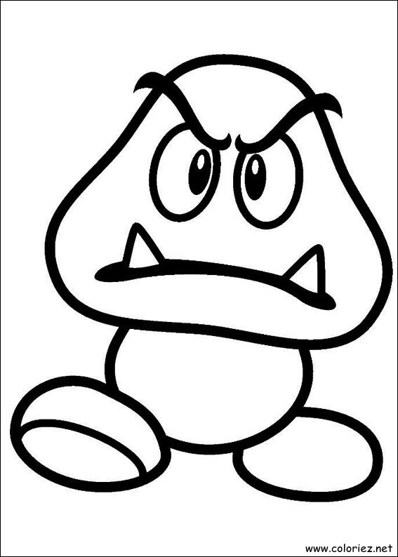Coloriage de Goomba à imprimer