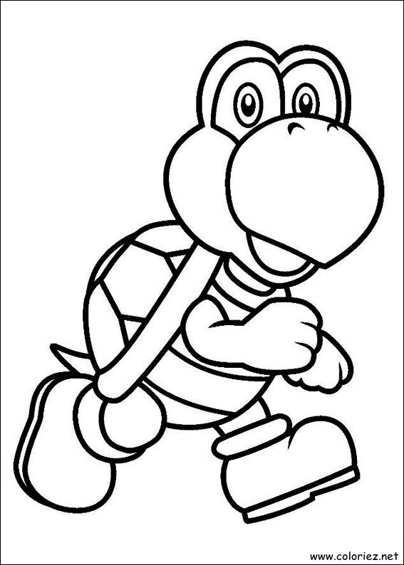 Coloriage de Koopa Troopa à imprimer