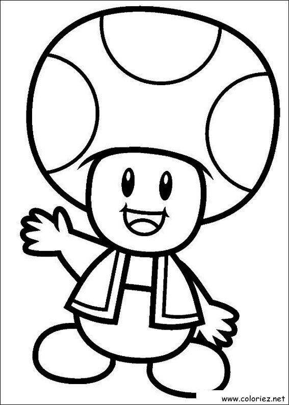 Coloriage de Toad à imprimer