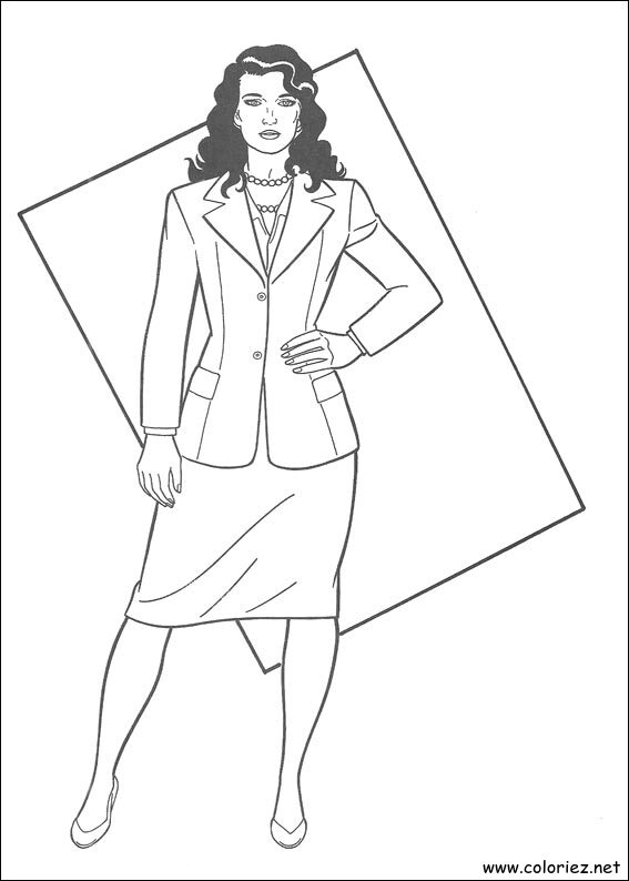 Coloriage de Superman à imprimer
