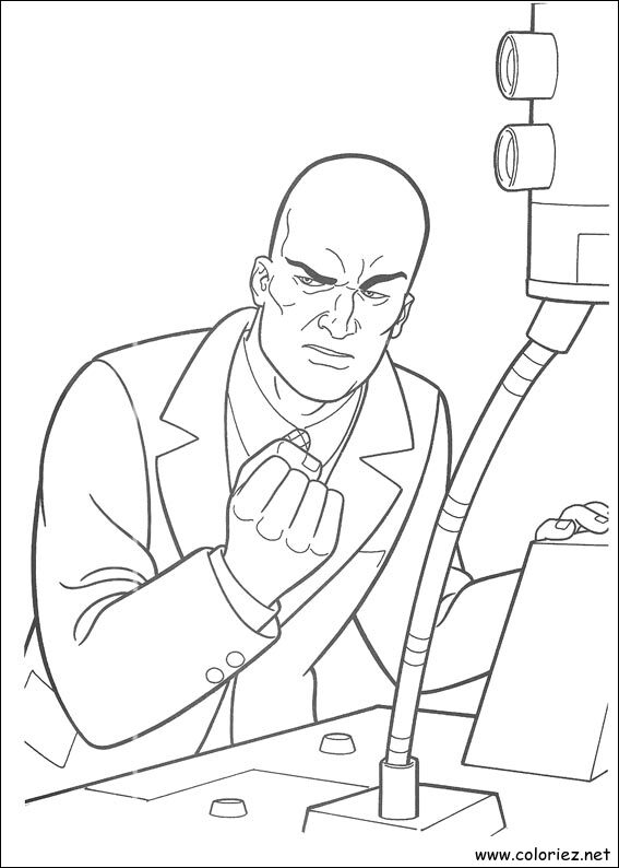 Coloriage de Superman à imprimer