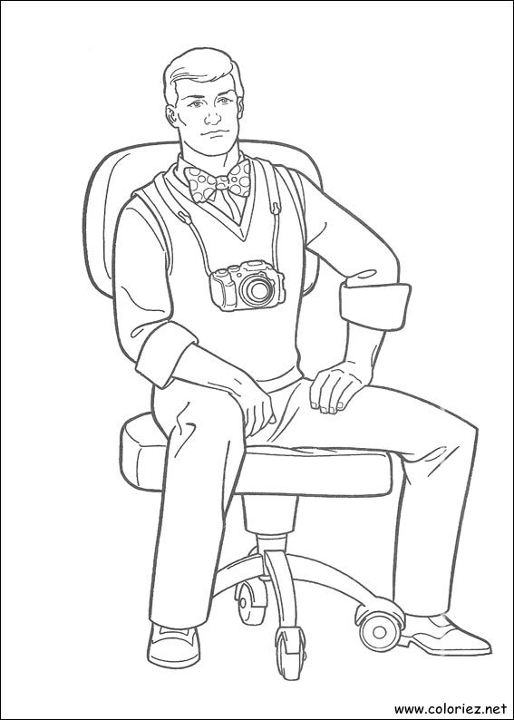 Coloriage de Superman à imprimer