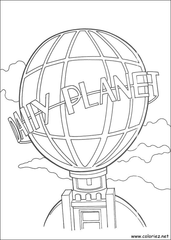 Coloriage de Superman à imprimer