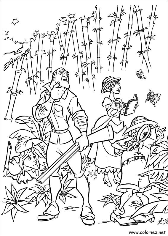 Coloriage de Tarzan à imprimer