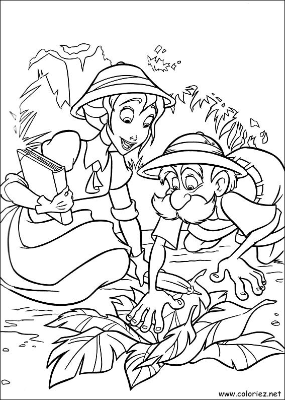 Coloriage de Tarzan à imprimer