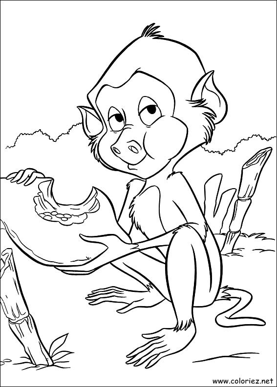 Coloriage de Tarzan à imprimer
