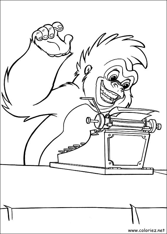 Coloriage de Tarzan à imprimer