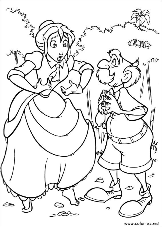 Coloriage de Tarzan à imprimer