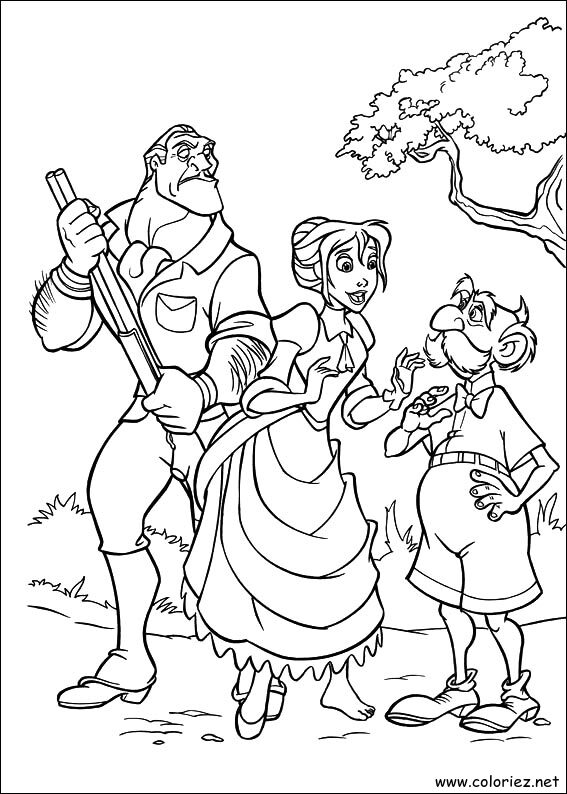 Coloriage de Tarzan à imprimer