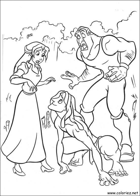 Coloriage de Tarzan à imprimer