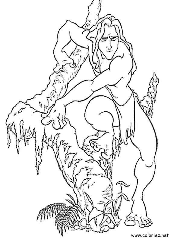 Coloriage de Tarzan à imprimer
