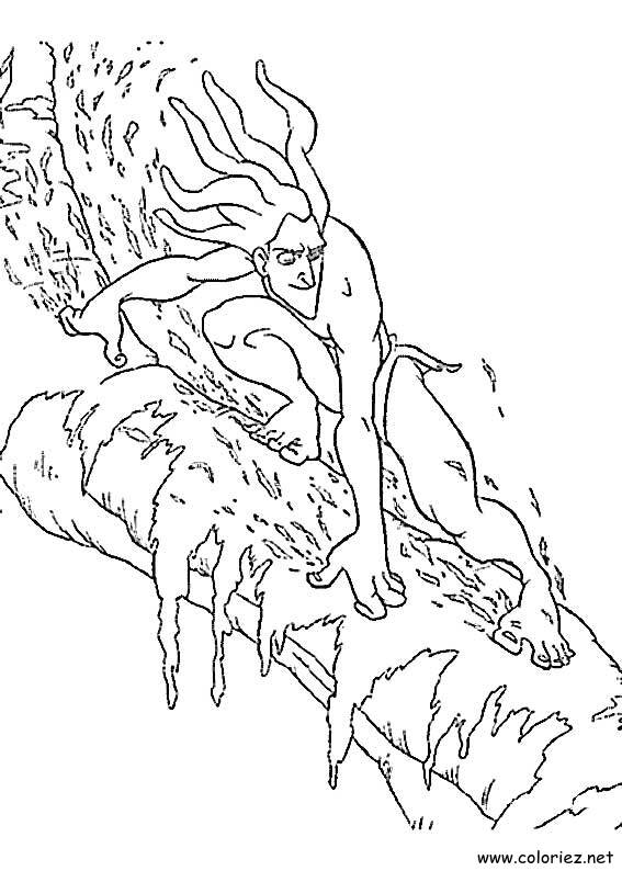 Coloriage de Tarzan à imprimer