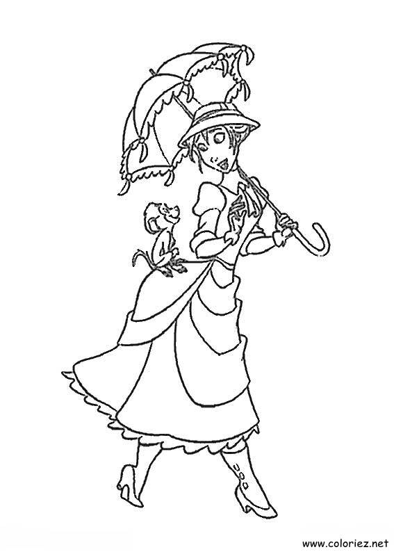 Coloriage de Tarzan à imprimer