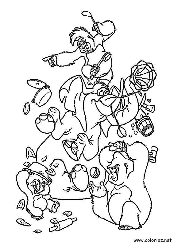 Coloriage de Tarzan à imprimer